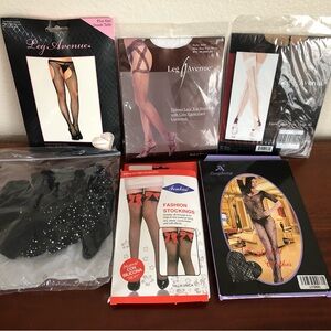 6 x Lot Leg Avenue thigh high stockings suspender Hose net fishnet bodystocking
